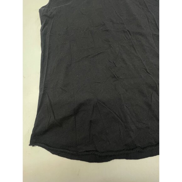 michelle conume solid black tank top shirt flared bottom size medium READ - Picture 4 of 6